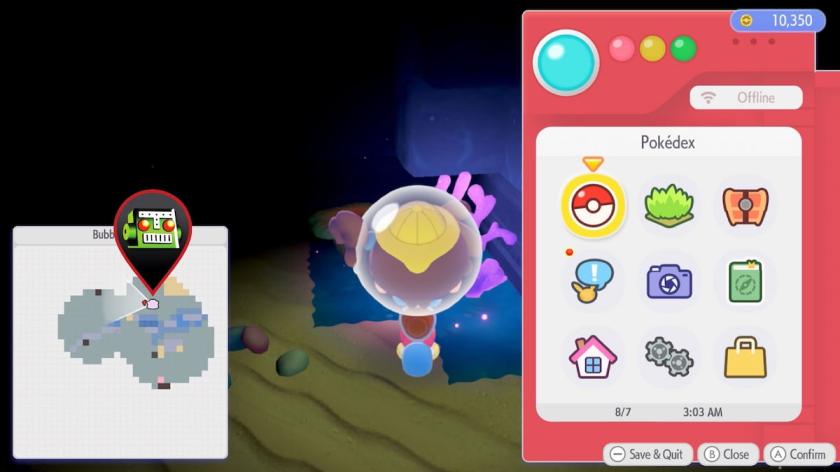 Windup inkay dark bubbly basin map location in pokopia