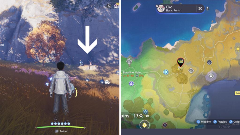 The location of the Secret of the Golden Helmet quest.