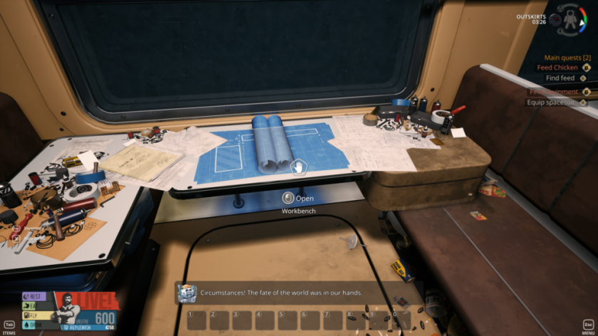 Upgrade table in Breathedge 2