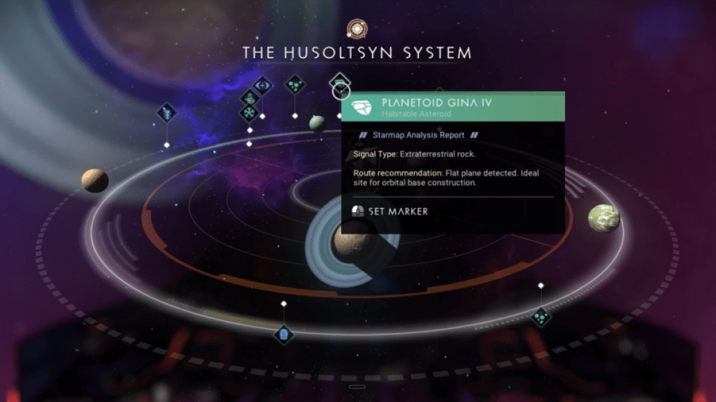 A habitable Asteroid in No Man's Sky