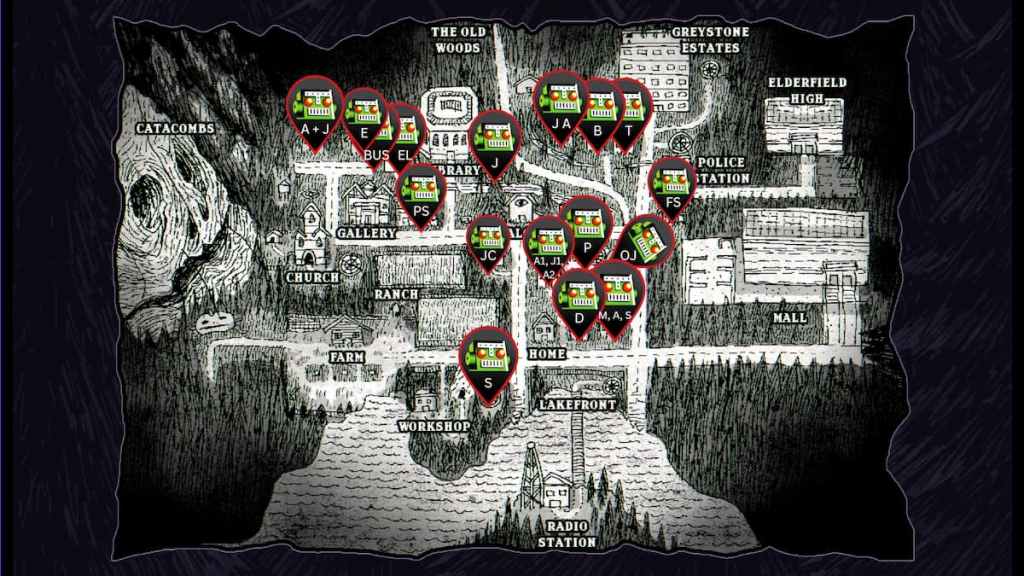 Complete Welcome to Elderfield map