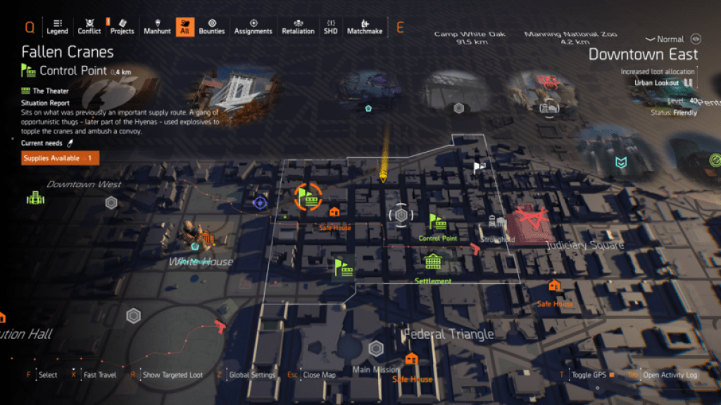 Downtown East in The Division 2