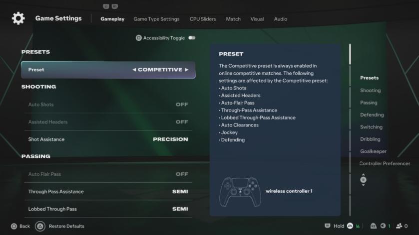Best controller settings in FC 27