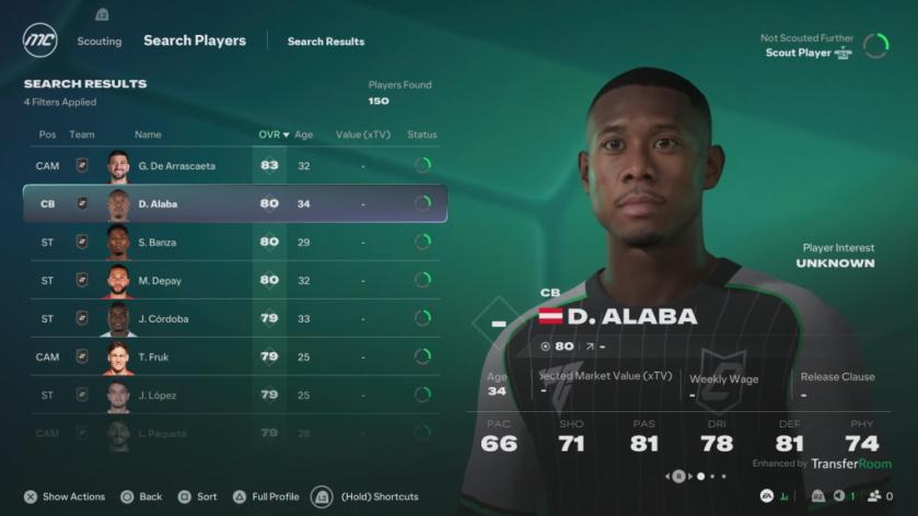 David Alaba in FC 27