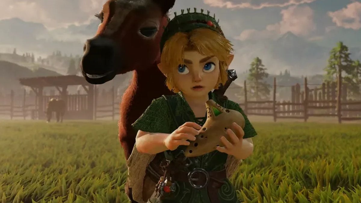 Link in Ocarina of Time Remake