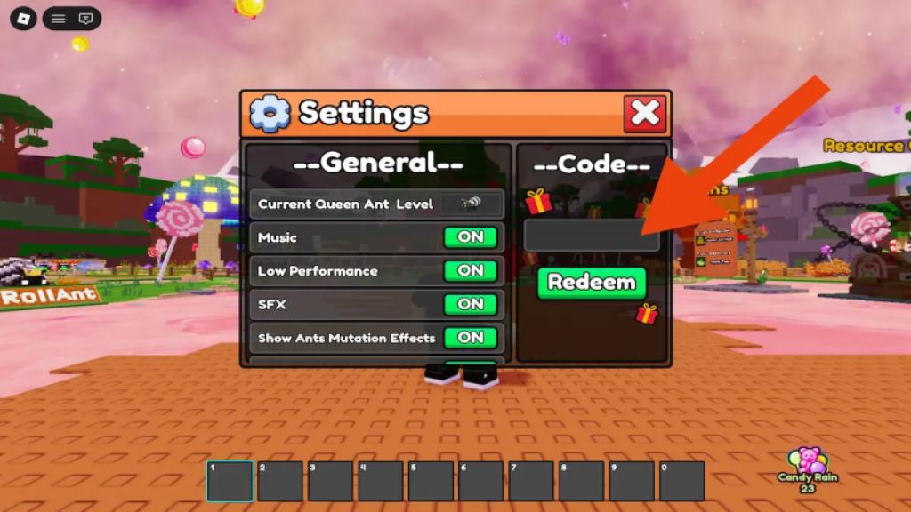 build an ant empire how to redeem codes