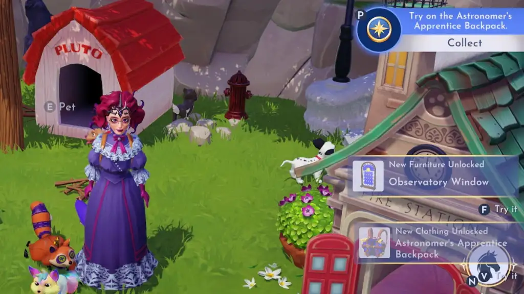 How to try on the Astronomer’s Apprentice Backpack in Disney Dreamlight Valley