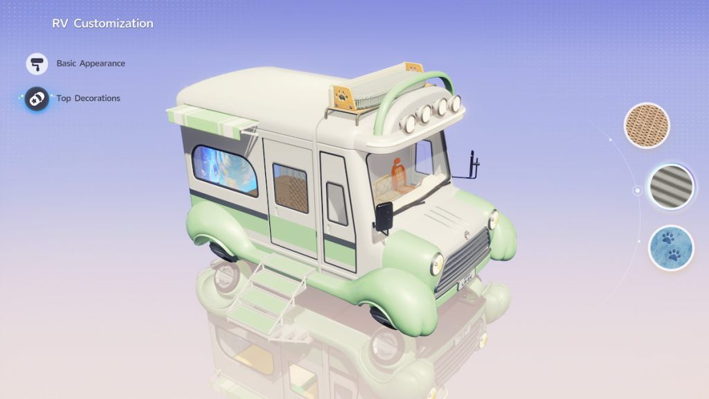Customizing RV in Aniimo.