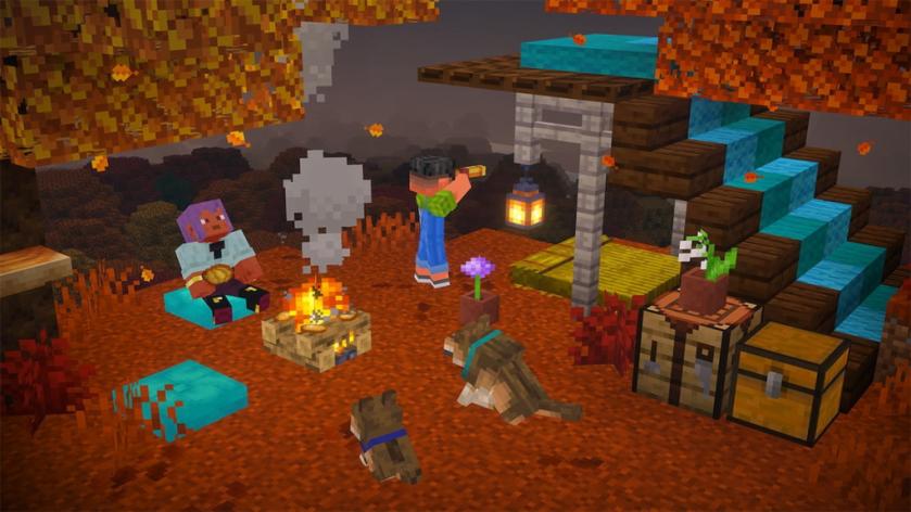 Abandoned camp in minecraft