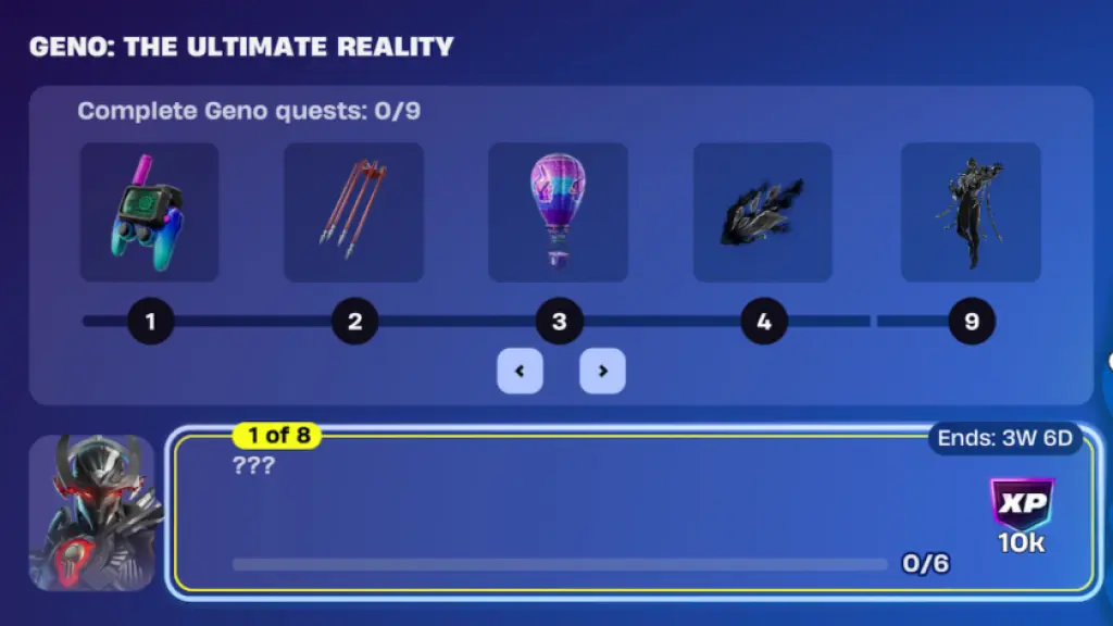 Geno's quests in Fortnite