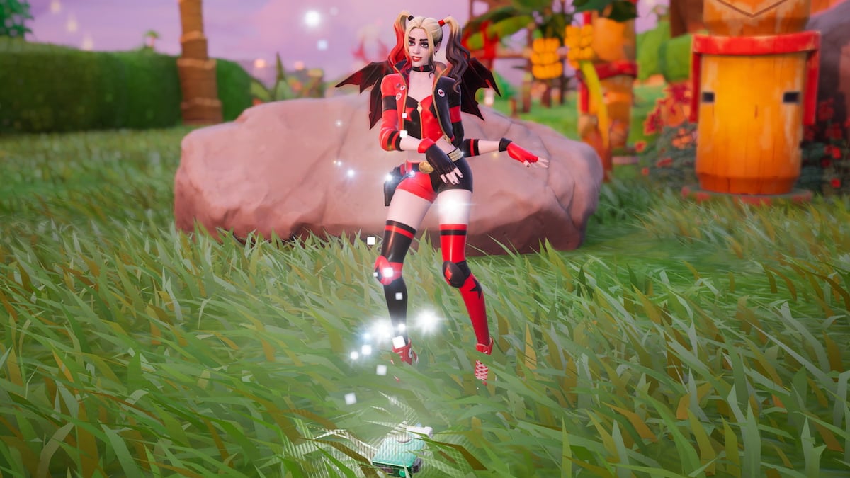 Harley quinn dancing by audio log in fortnite
