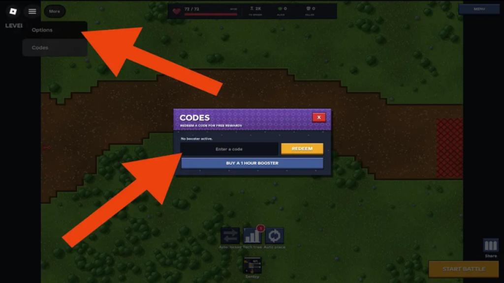 horde defenders how to redeem codes