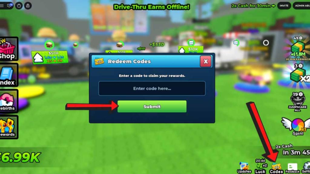 How To Redeem Drive Thru Empire Codes