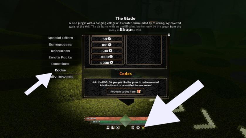 How to redeem The Veil codes.