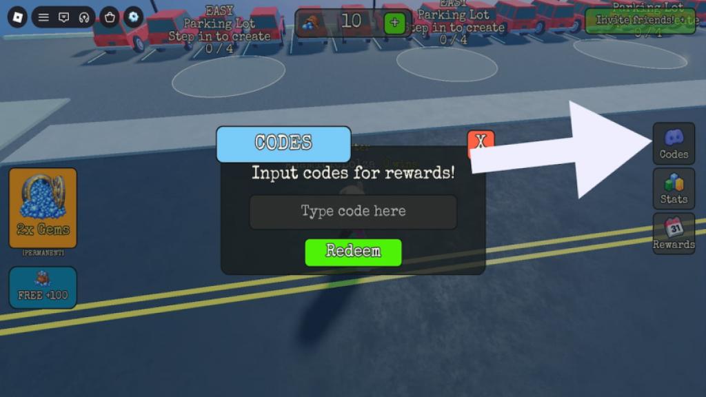 How to redeem codes in Where Did I Park