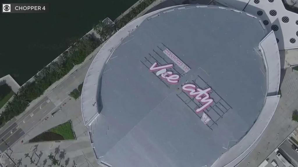 GTA 6 marketing ramps up with massive Vice City sign on Miami Heat arena