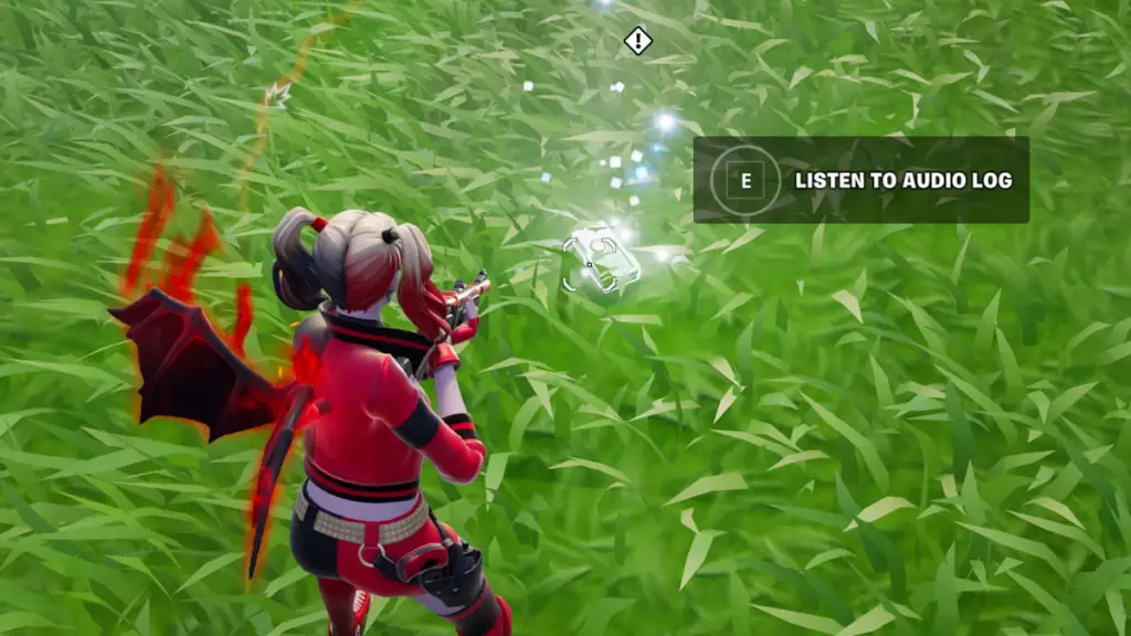 Listen to audio log in fortnite