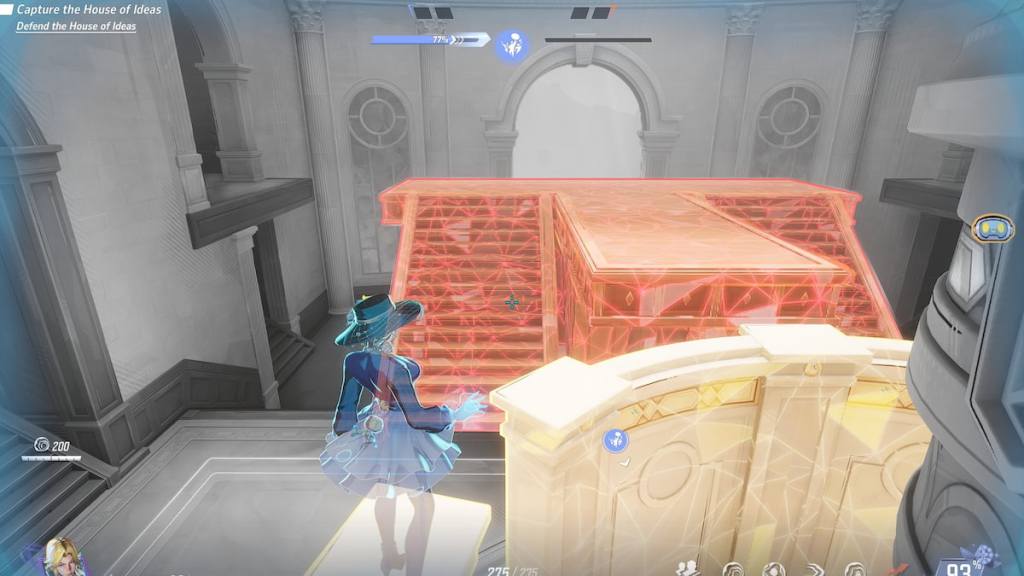 Necro-Construct left behind by Gorr highlighted in red in the God Quarry in Marvel Rivals