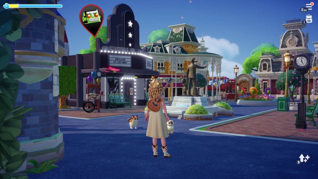 Oswald Theater marked in Disney Dreamlight Valley