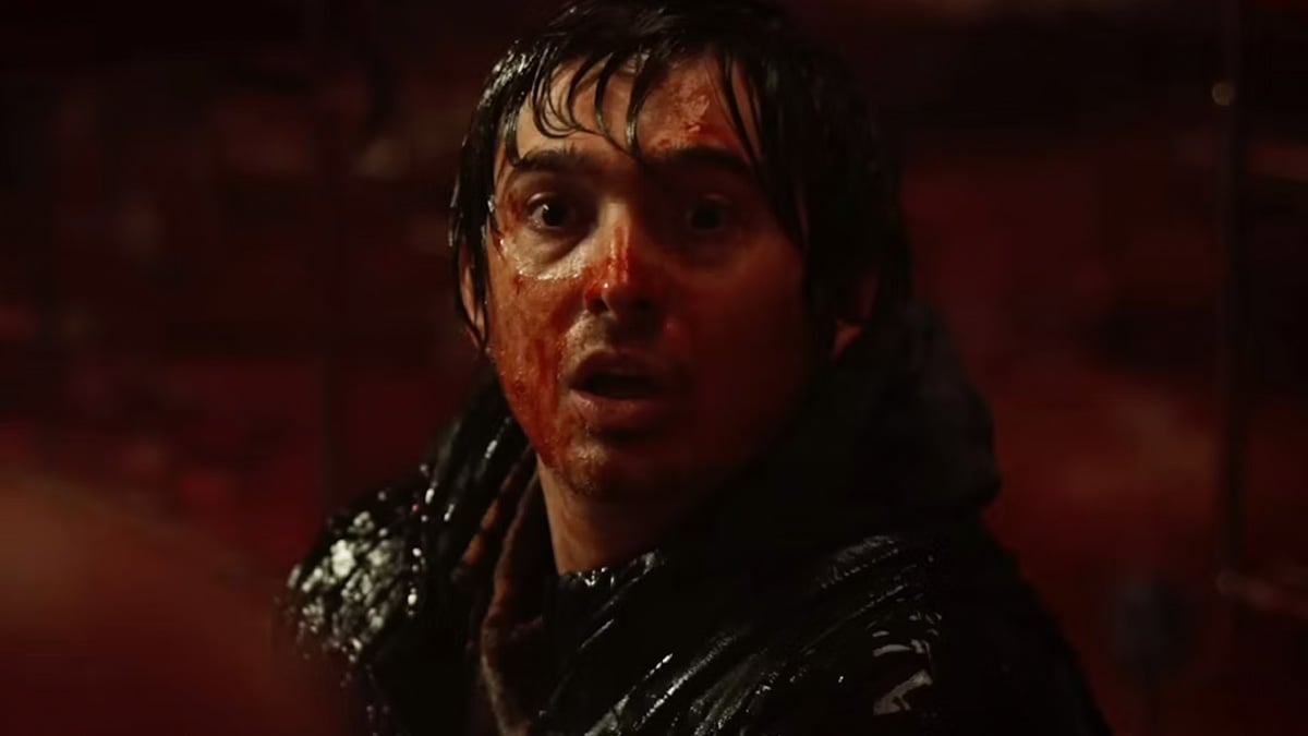 The blood-soaked main character of Resident Evil