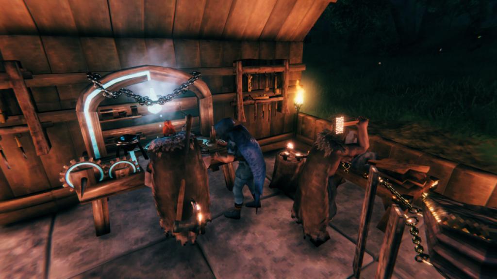 A crafting station in Valheim