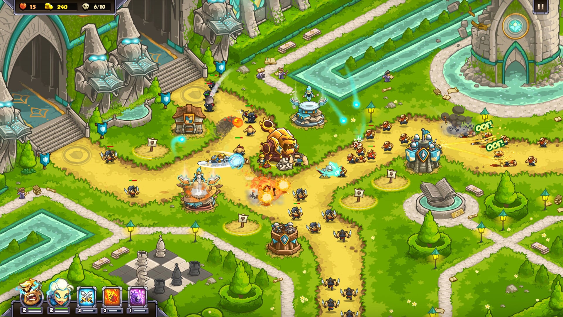 A battle scene in Genesis Rush 6