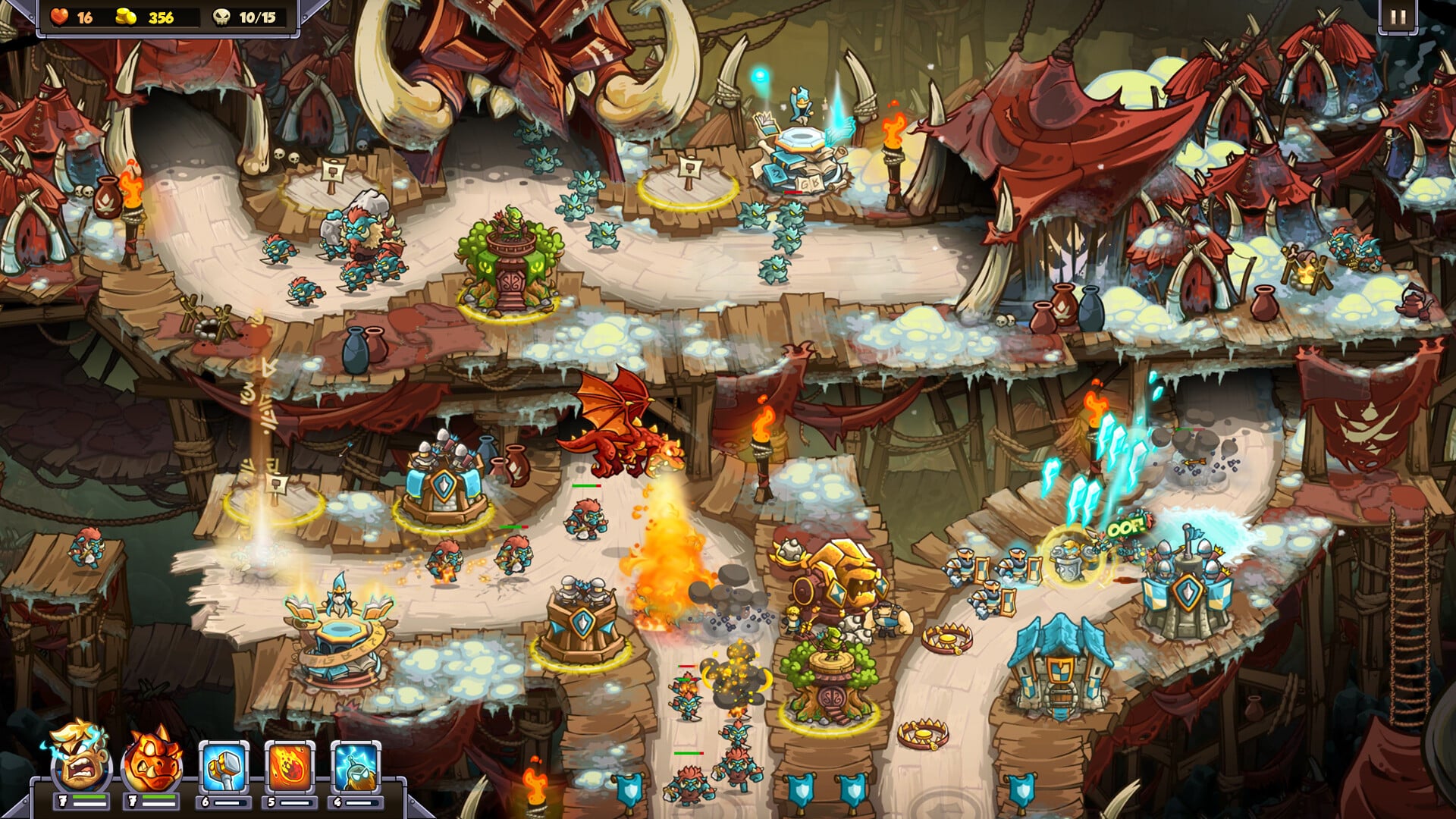 A fight in Kingdom Rush 6