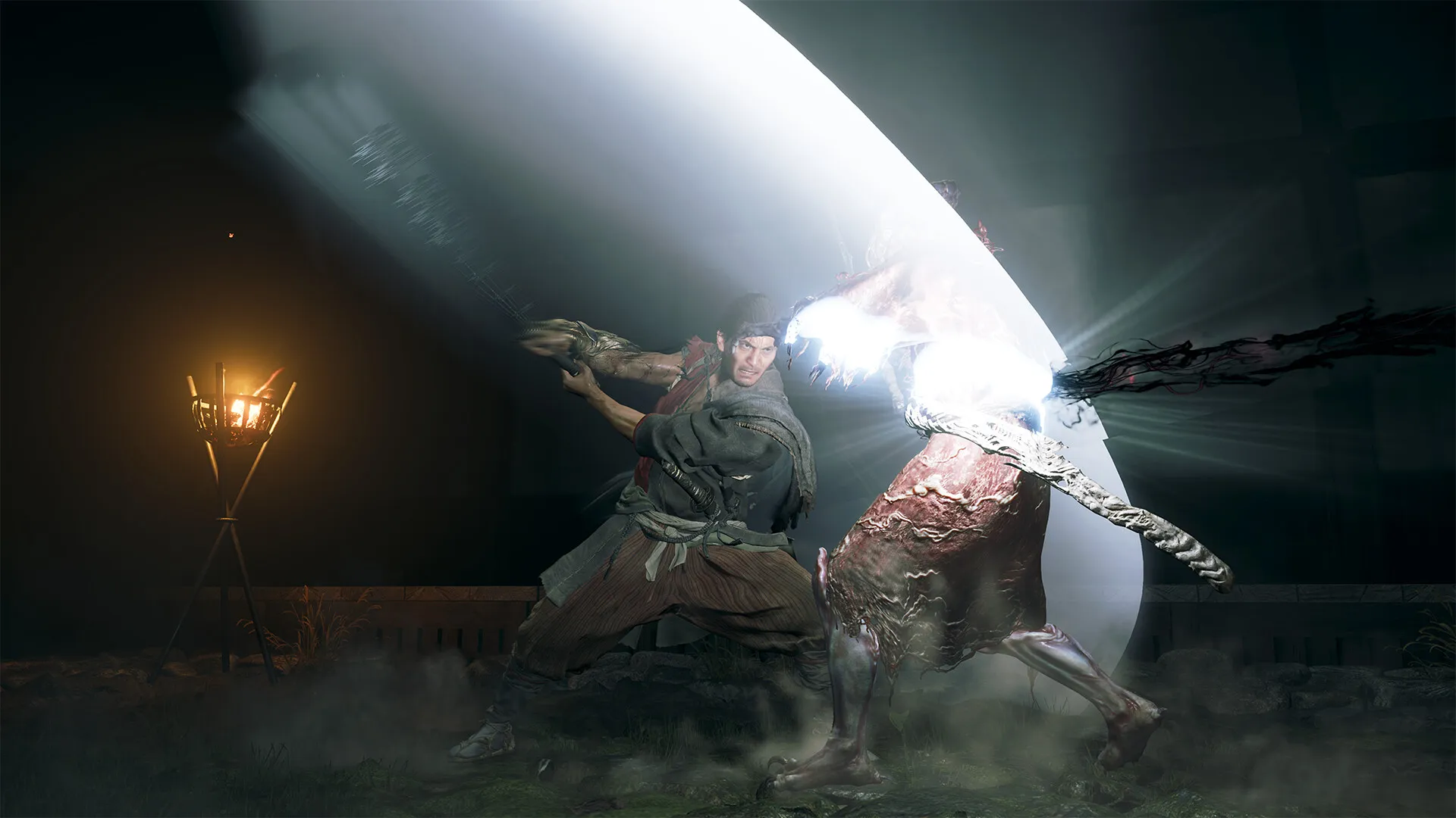 Musashi killing the enemies in Onimusha