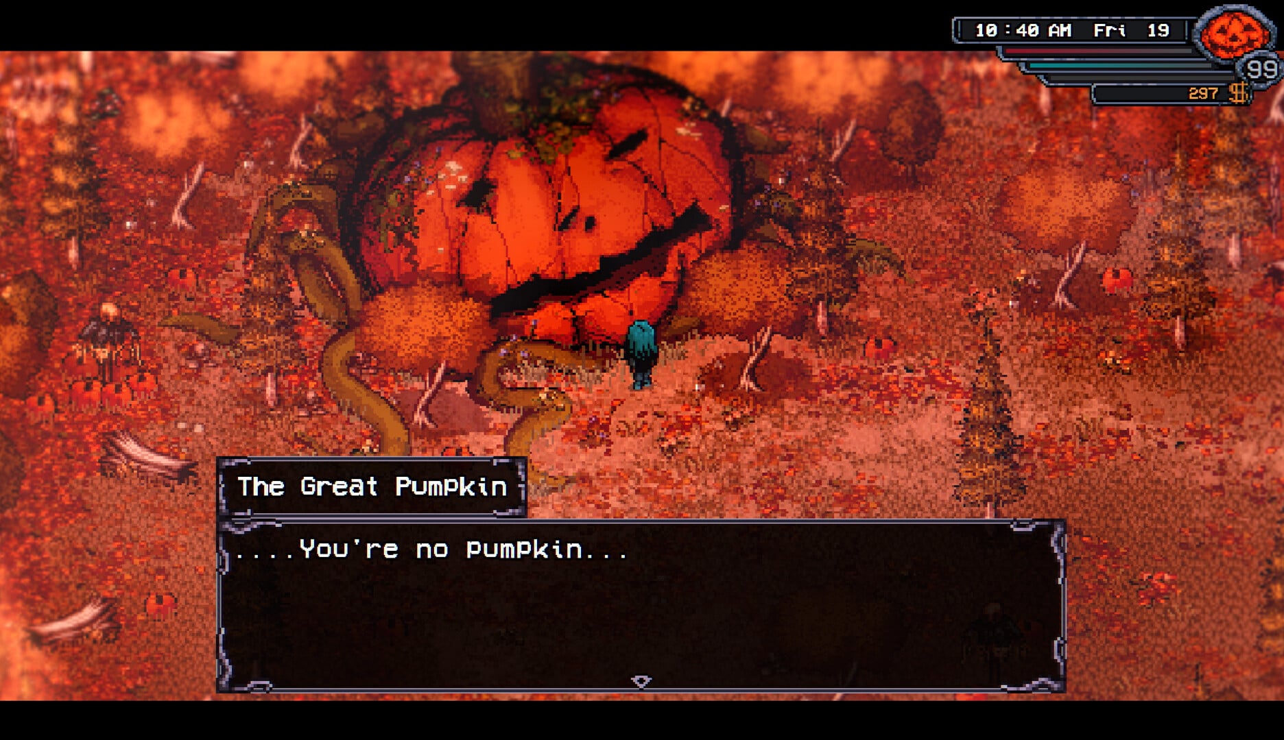 The Big Pumpkin in Welcome to Elderfield