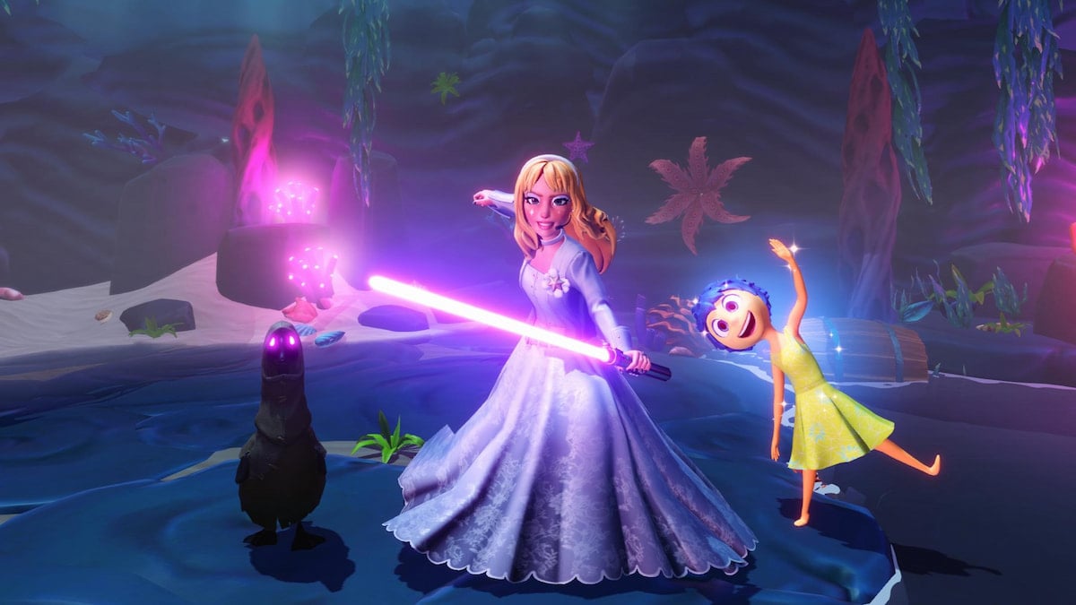 Standing with joy deep dark secret goose in disney dreamlight valley
