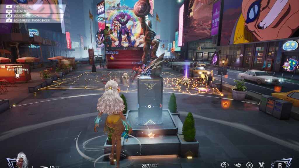 Star by captain american statue in marvel rivals