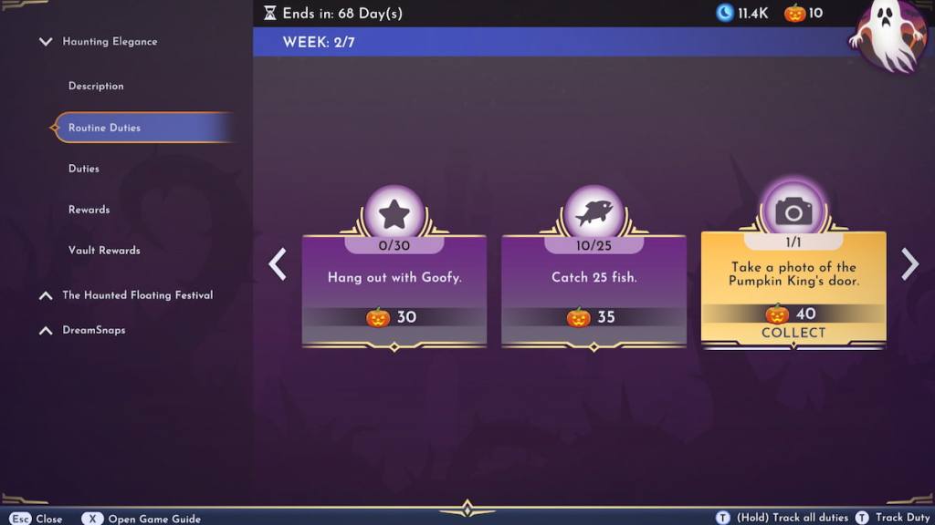 take a photo of the Pumpkin King's door duty complete in Disney Dreamlight Valle