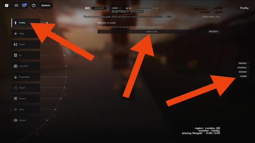 venture aot how to redeem codes