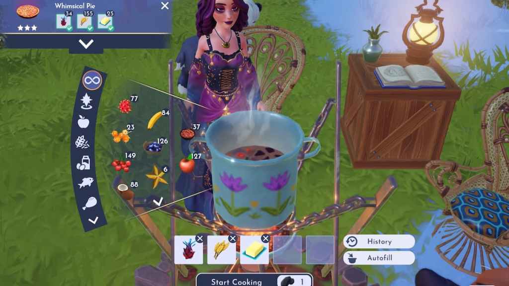 How to cook some Whimsical Pies in Disney Dreamlight Valley