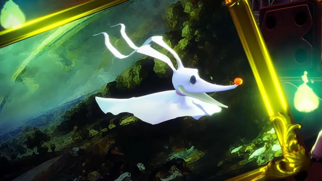 Zero flying by painting in disney dreamlight valley