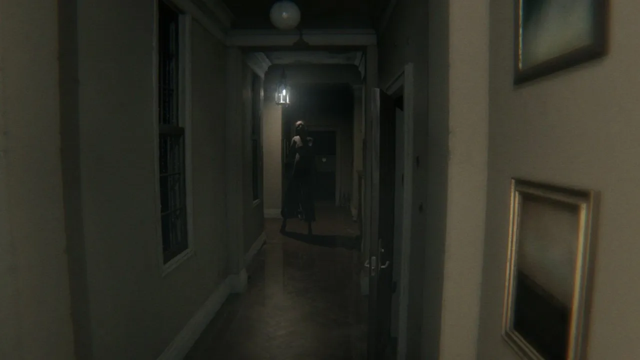 P.T. Screenshot, ghost in hallway