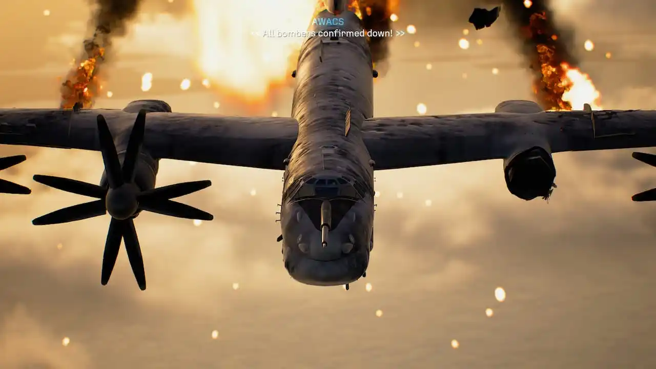 Blasted bombardier in Ace Combat 8