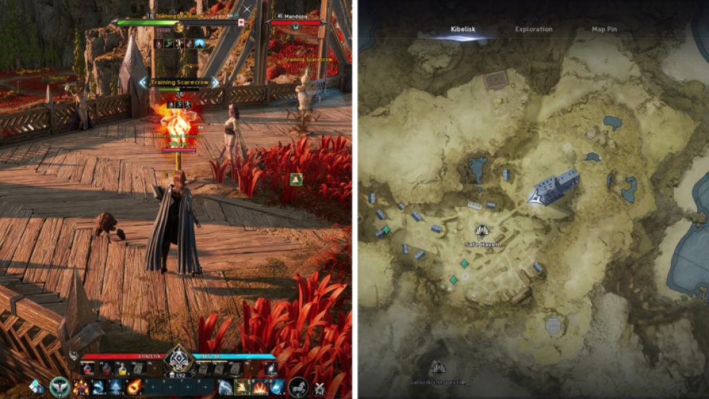 The location of the training dummy in Altgard on Aion 2.