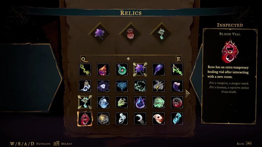 Relic Table All Castlevania: Belmont's Curse relic locations and how to get them ...