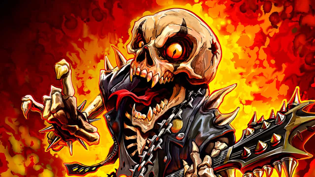 A guitar-wielding skeleton wearing a leather vest is the mascot for GTA 6's Chamber 106.6 FM.