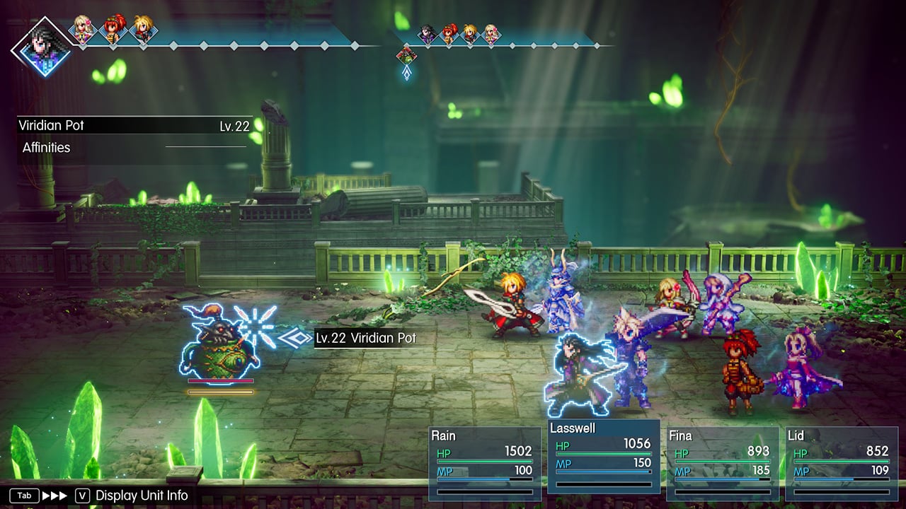 The Viridian Pot fight, as seen in Final Fantasy Resonance.