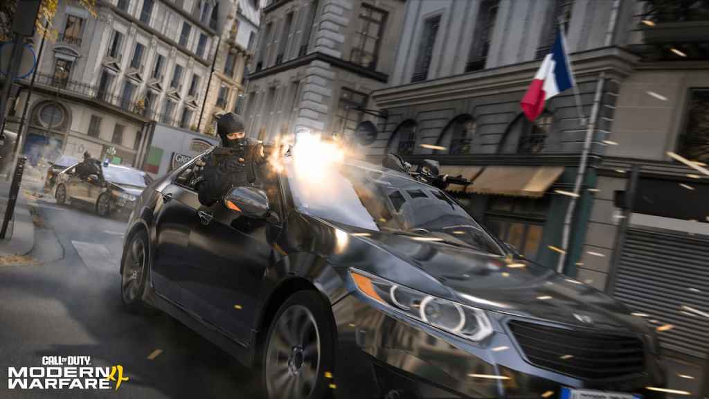 MW4 car chase in Paris