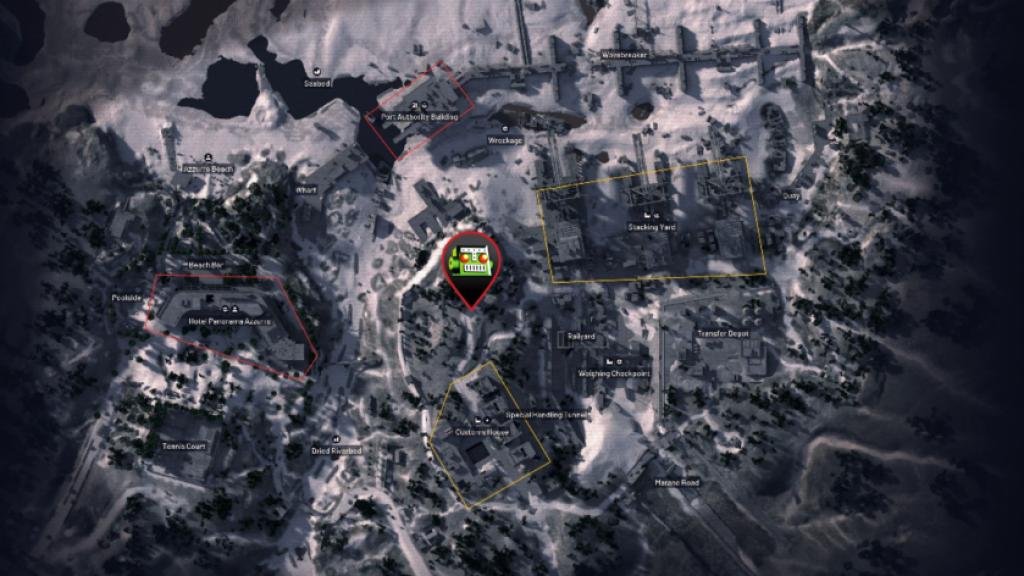 Location of the first antenna