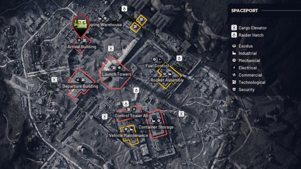 Arrival Building Security Room location