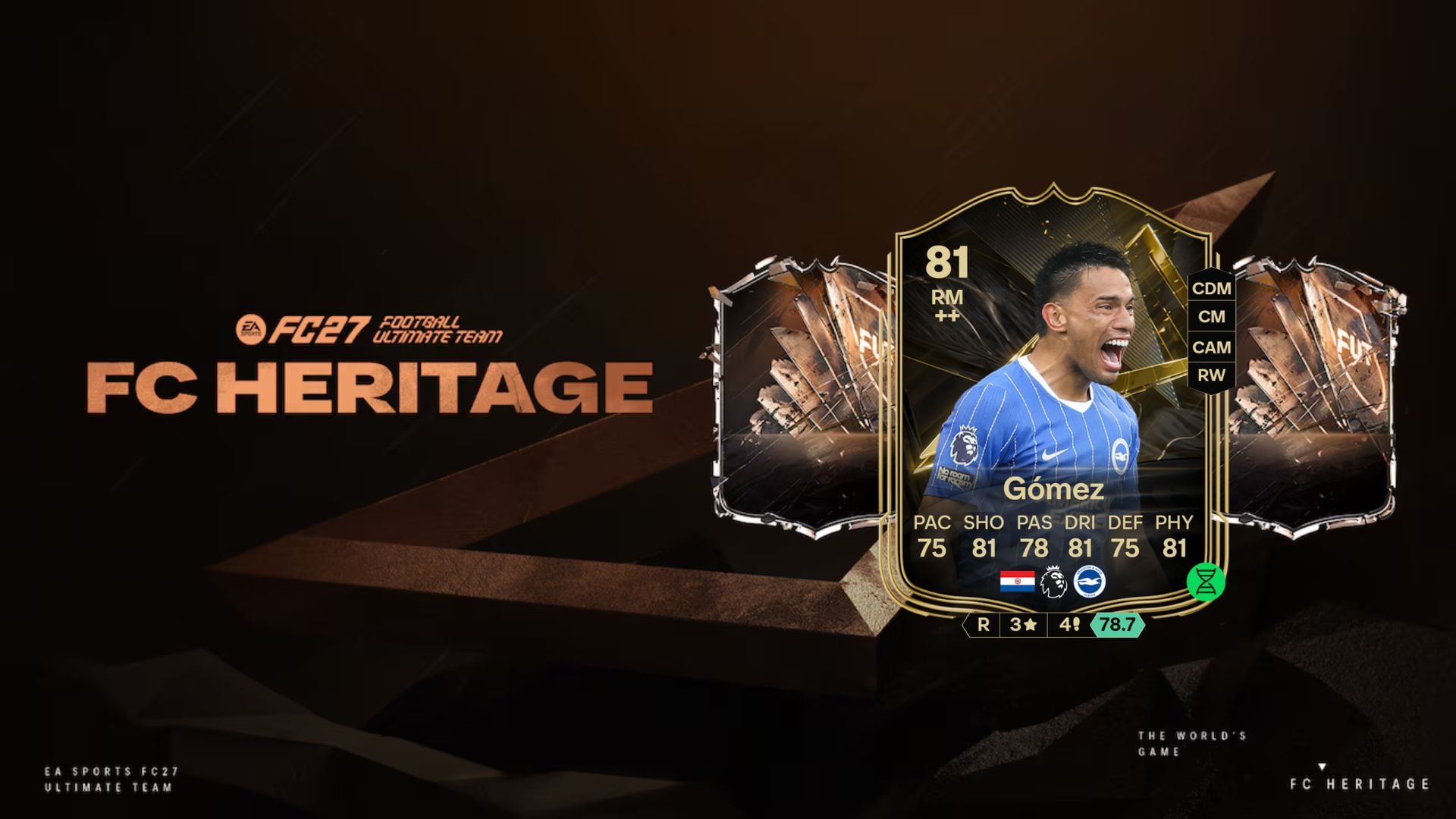 Gomez TOTW card in FC 27