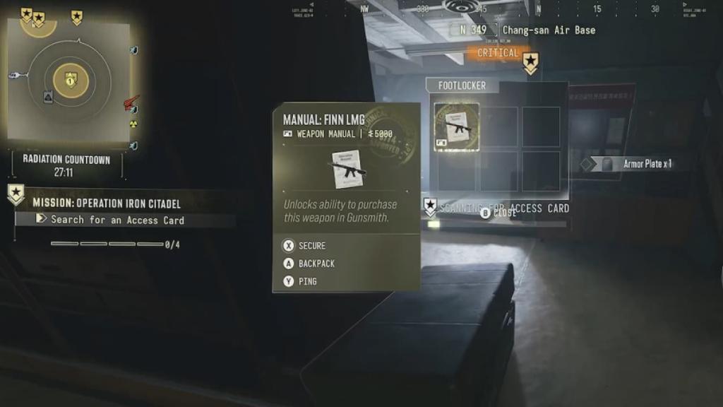 Weapon Manuals in Modern Warfare 4