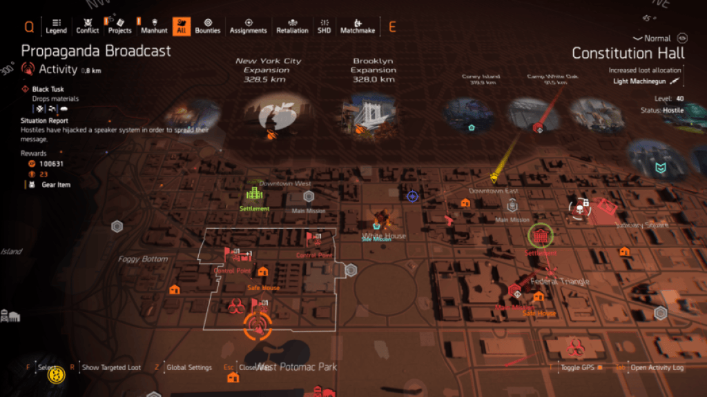 Propaganda Broadcast in The Division 2