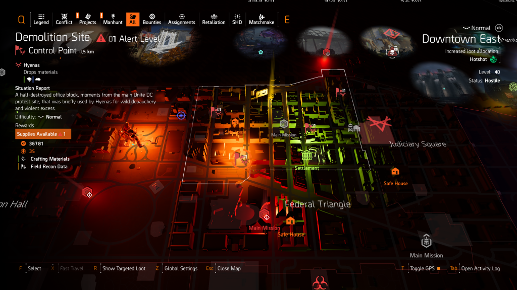 Hyena activity in The Division 2