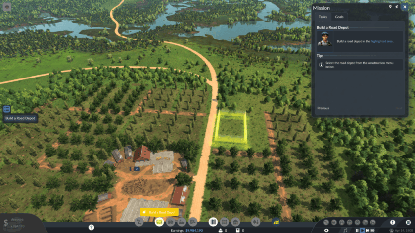 The transport depot in Transport Fever 3