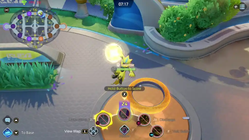 Pokémon Unite gameplay